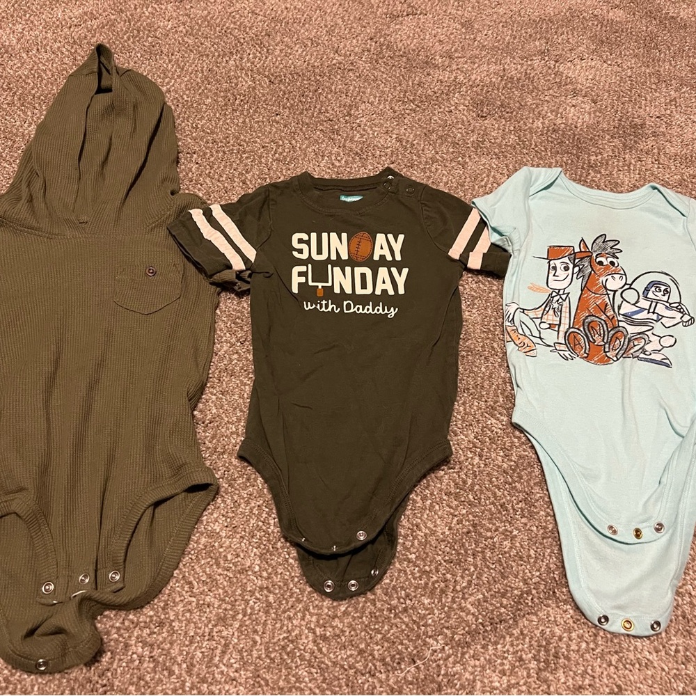 Kids One Piece Set - Green and Blue
